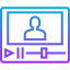 Video lecture Symbol 64x64
