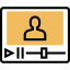 Video lecture Symbol 64x64