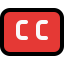 Closed caption 상 64x64