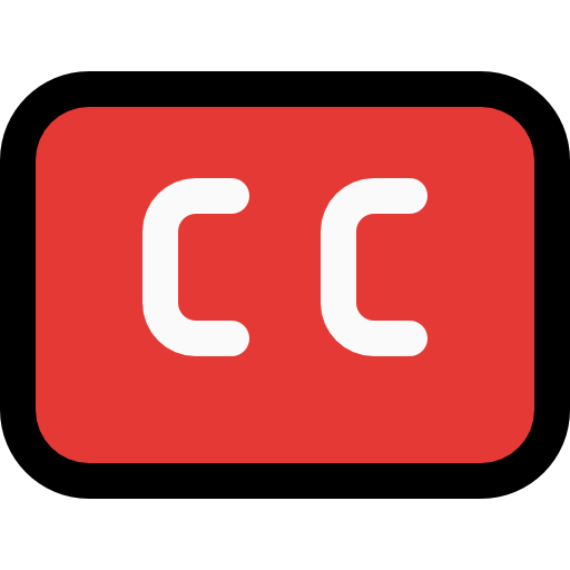 Closed caption icon