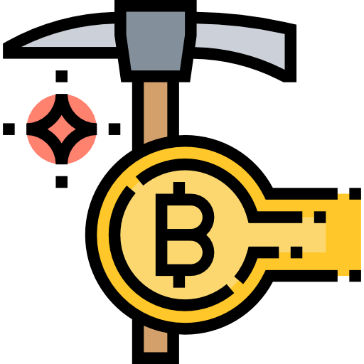 Bitcoin mining ícone