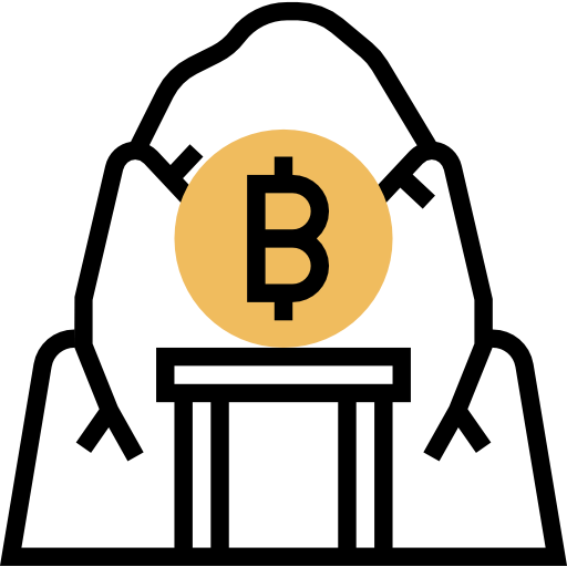 Bitcoin mine icon