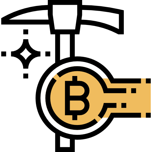 Bitcoin mining icône