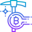 Bitcoin mining icône 64x64