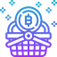 Bitcoin basket icône 64x64