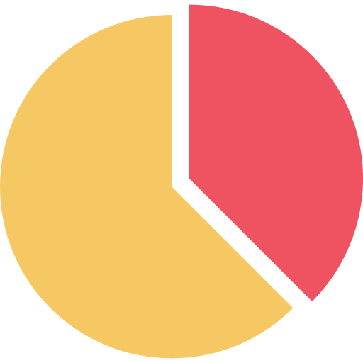 Pie graph icon