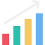 Increasing bar graph 图标 64x64