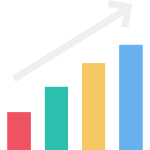 Increasing bar graph Ikona