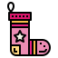 Christmas sock icon 64x64