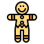 Gingerbread man icon 64x64