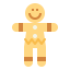 Gingerbread man icon 64x64