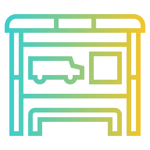 Bus stop icon