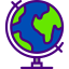 Earth globe icon 64x64