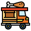 Fried chicken icon 64x64