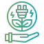 Green energy icon 64x64