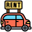 Car rental icon 64x64