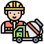 Concrete mixer Symbol 64x64