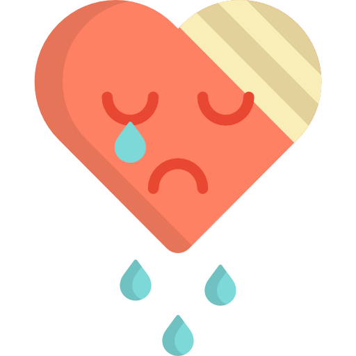 Broken heart icon