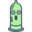 Broken condom icon 64x64
