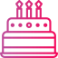 Birthday cake icon 64x64