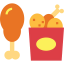 Fried chicken ícono 64x64