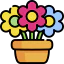Flower pot icon 64x64