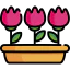 Flower pot icon 64x64