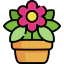 Flower pot icon 64x64