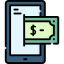 Online money icon 64x64