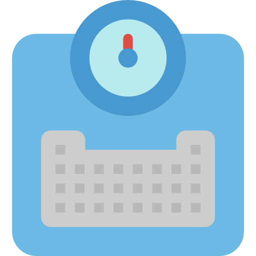 Weight scale icon