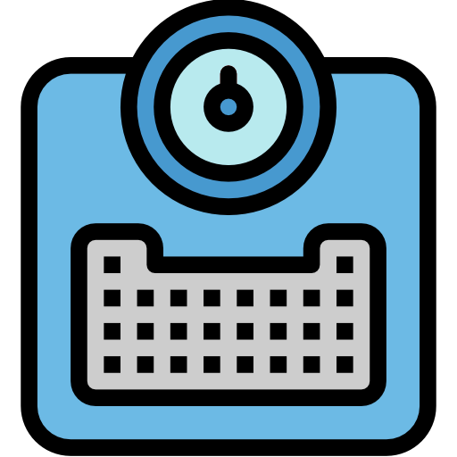 Weight scale icon