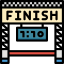Finish line icon 64x64