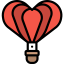 Hot air balloon ícone 64x64