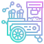 Popcorn cart icon 64x64
