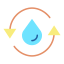 Water cycle ícone 64x64