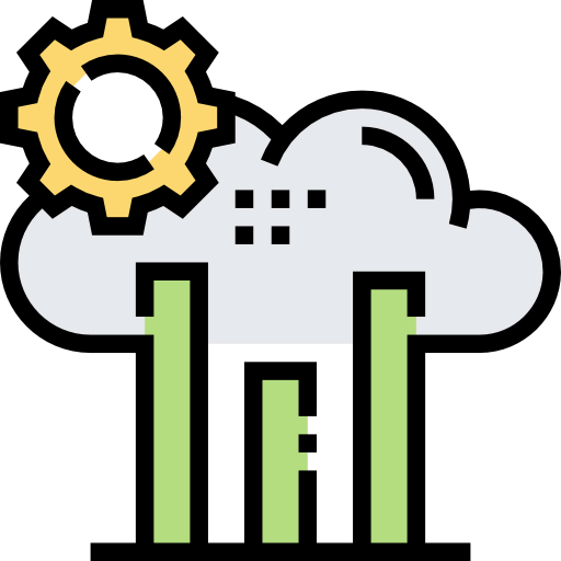 Cloud processing icon