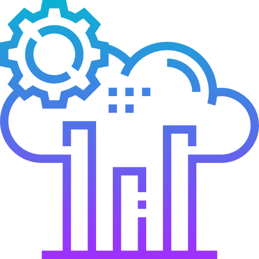 Cloud processing icon