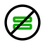 Not equal アイコン 64x64