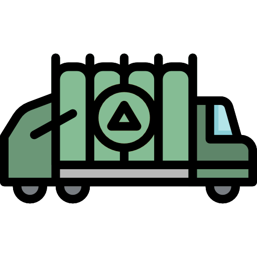 Garbage truck icon
