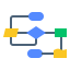 Flow chart icon 64x64