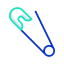 Safety pin icon 64x64