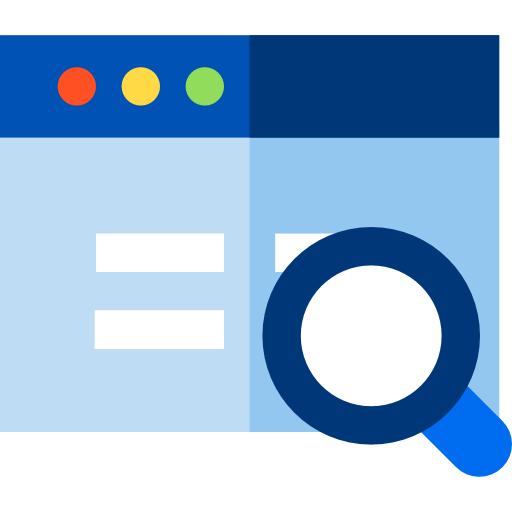 Magnifying lens icon