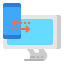 Data synchronization icon 64x64