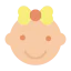 Baby girl icon 64x64