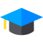 Graduate cap icon 64x64