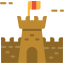 Sand castle icon 64x64