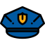 Police cap icon 64x64