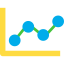 Line chart icon 64x64