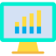 Bar chart icon 64x64