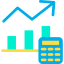 Bar chart icon 64x64
